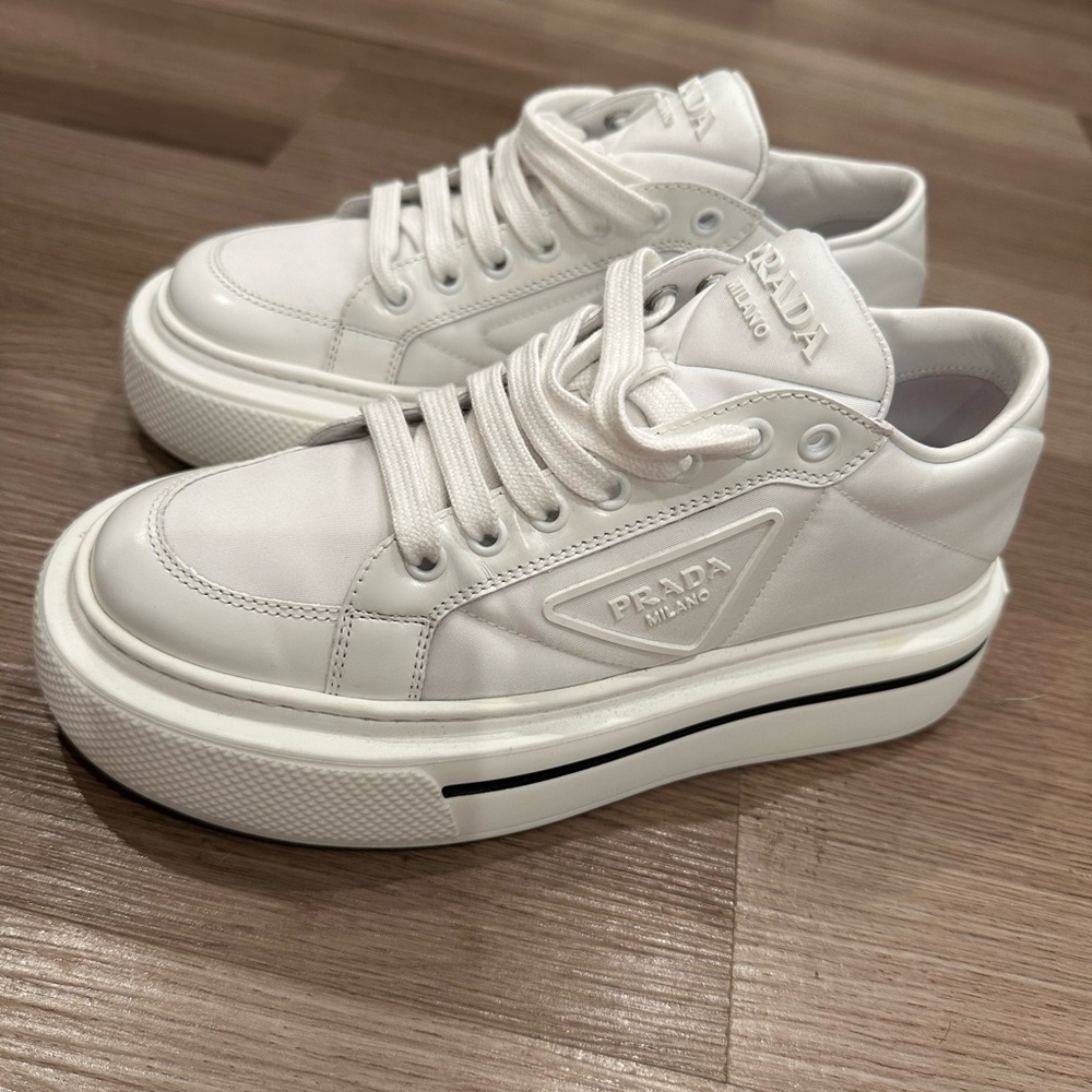 authentic Prada platform sneaker